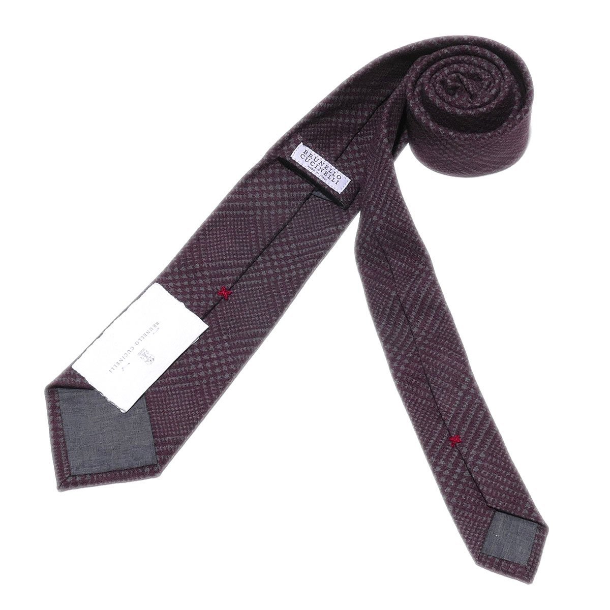新品【送料無料】BRUNELLO CUCINELLI ウール ネクタイ ブルネロ