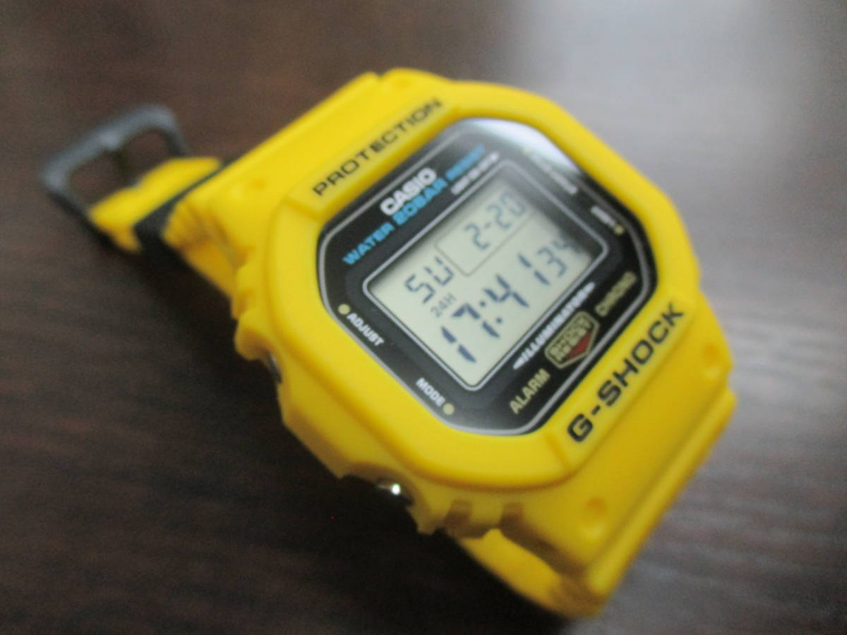 G-SHOCK DW-5600REC-9JF イエロースピード 中古品☆ G-SHOCK DW