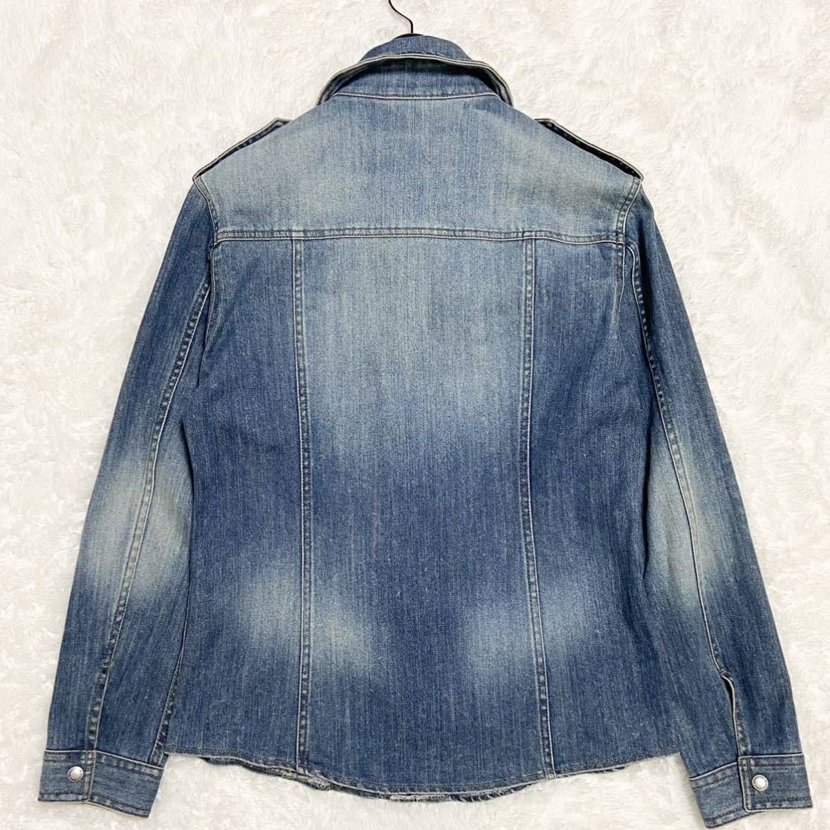 希少L 美品 BURBERRY BLACK LABEL ビンテージ加工 ノバチェック 
