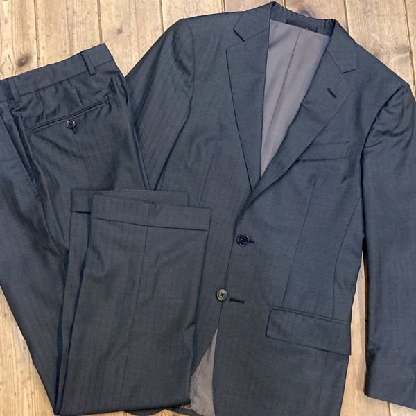 スイス製 Ermenegildo Zegna スーツ 上下セット ストライプ サイズ44