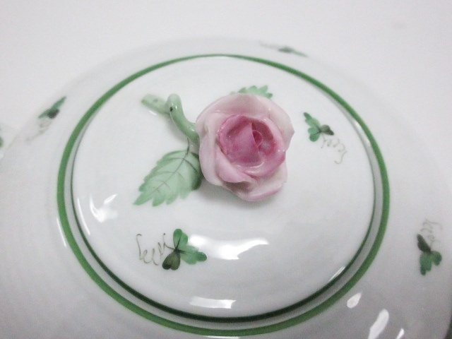 HEREND 薔薇花柄蓋付き小物入れ 希少品 HEREND 薔薇花柄蓋付き小物入れ 希少品 【公式通販】