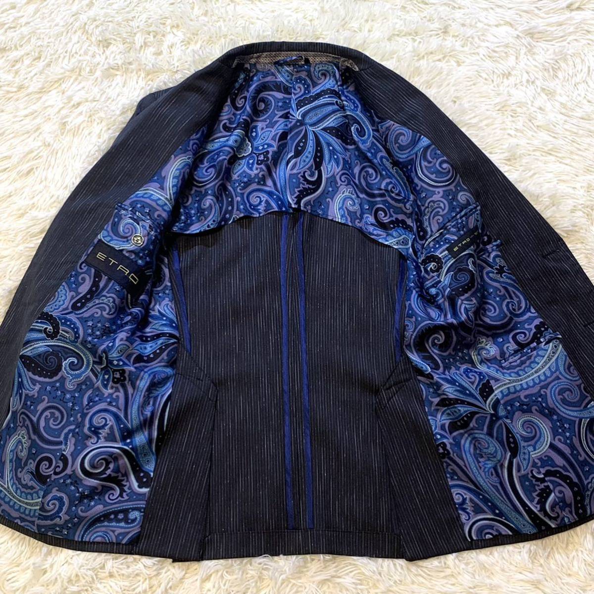 極上シルク素材!! 【圧倒的高級感】 ETRO エトロ ペイズリー柄 裏地 