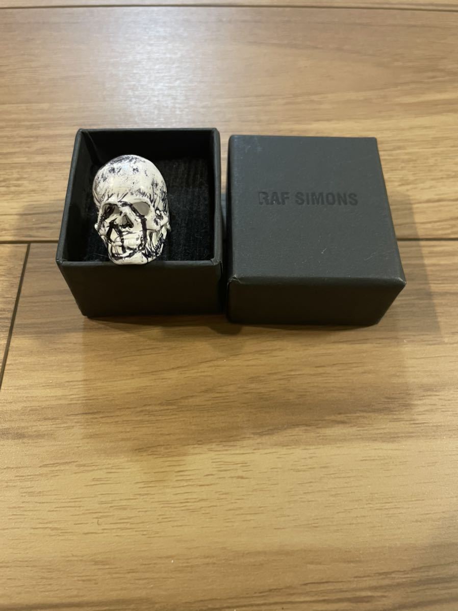 ラフシモンズ　スカルリング RAF SIMONS ラフシモンズ リング アクセサリー 宗教期 2004春夏 ring