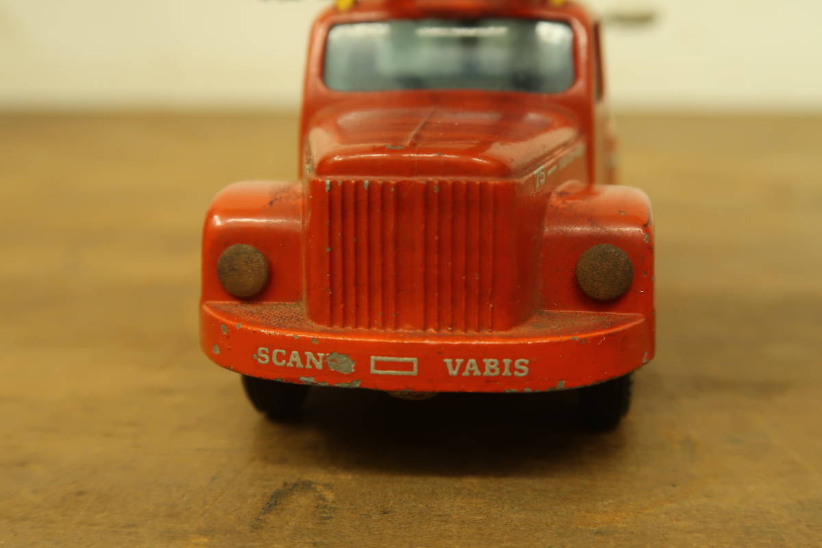 中古 ミニカー モデルカー (8) Tekno SCANIA VABIS はしご車