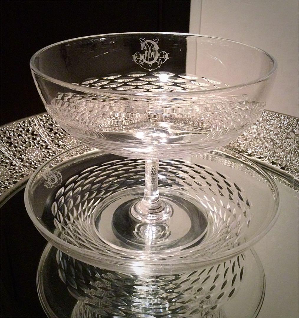 とても稀少な品オールドバカラ セヴィーヌ sevigne コンポート 大皿