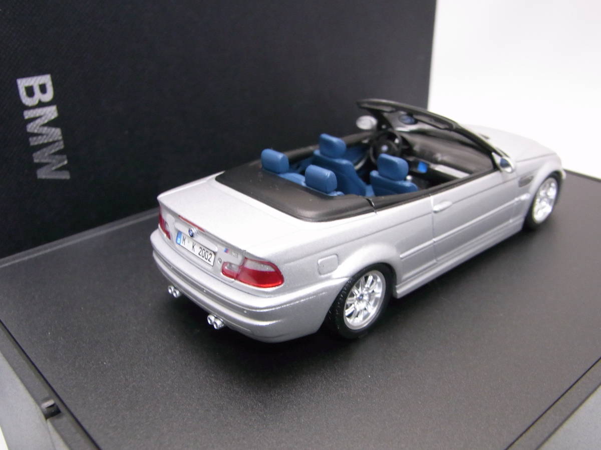 ☆1円～ディーラー特注!☆BMW M3 Cabrio/Convertible Silver 1/43【E46