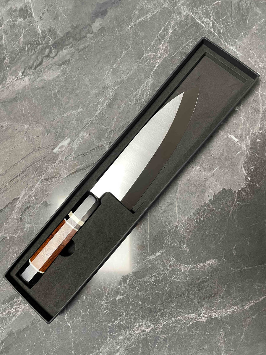 出刃 包丁 VG10 本焼 黒檀水牛八角柄 和包丁 刃物未使用