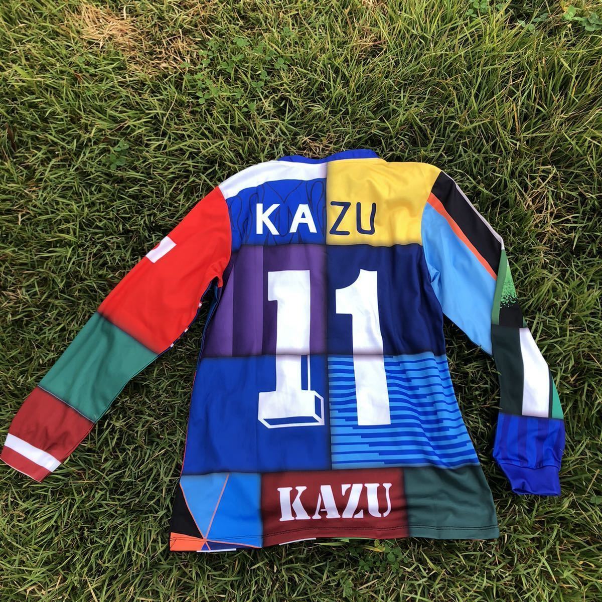 非売品 Xlサイズ 三浦知良 歴代ミックスユニフォーム 長袖 日本代表 ヴェルディ川崎 横浜fc ヴィッセル神戸 京都サンガ Kingkazu カズ 日本 売買されたオークション情報 Yahooの商品情報をアーカイブ公開 オークファン Aucfan Com