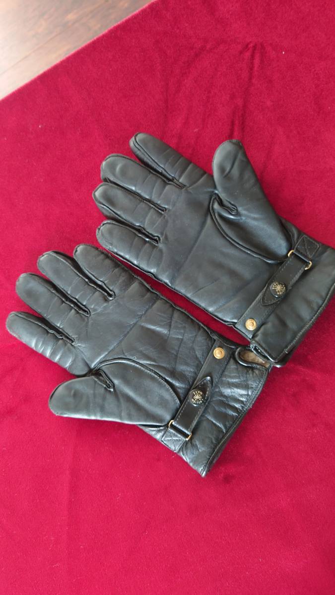 程度良☆ ヴィンテージ 70年代 Lewis Leathers レザーグローブ ルイス