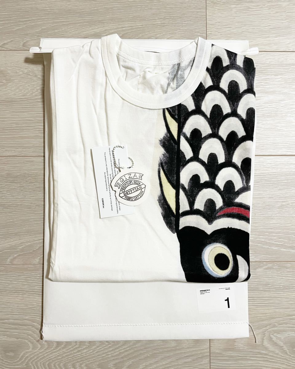 新品未使用 希少 visvim upstreamer tee s/s tシャツ 希少 鯉 ビズビム 