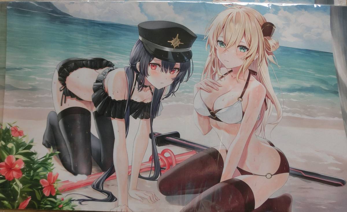 閃刀姫 ロゼ レイ 水着 スリーブ プレイマット 遊戯王 閃刀姫レイ 閃刀姫ロゼ プレイマット ラバーマット 600×350