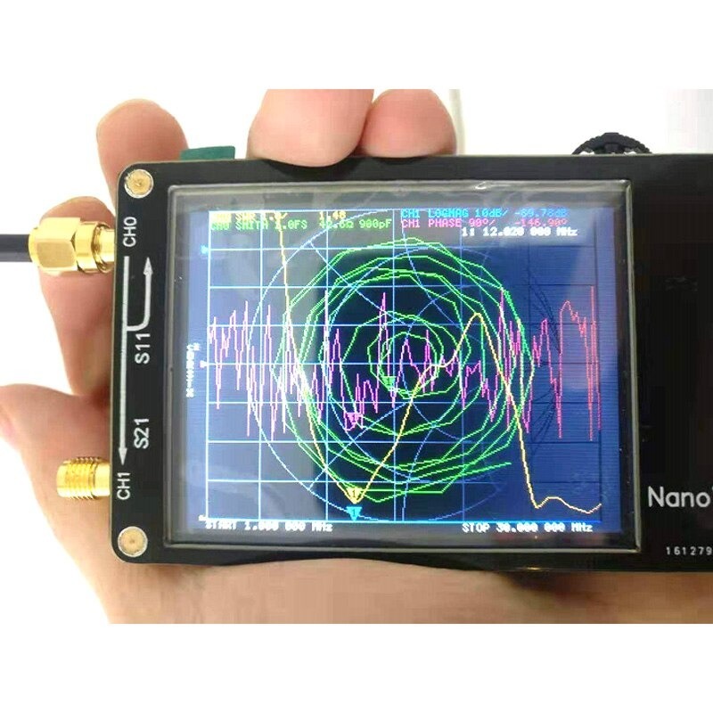 NanoVNA VNA 2.8インチLCD HF VHF UHF UVベクトルネットワーク