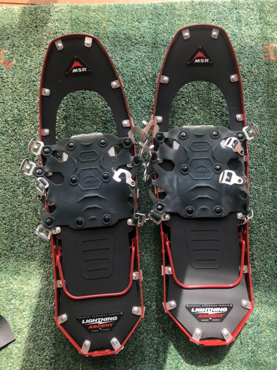 スノーシュー MSR LIGHTING ASCENT 軽量 保管未使用品 DIY修理方法記載 