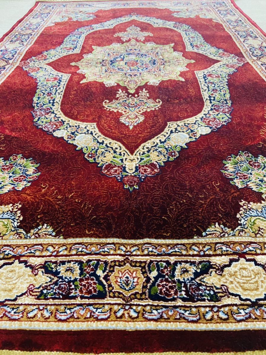 最上級傑作品 本物保証 トルコ ヘレケ絨毯 110万ノット以上 シルク100