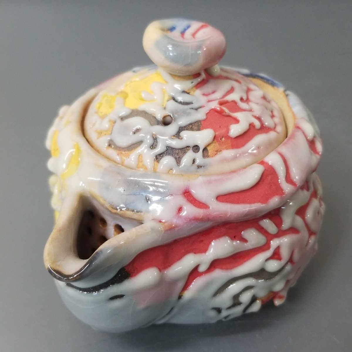 希少品 萩碗 宝瓶 佐々木建 作 萩煎茶器 共箱 現代アート 煎茶道具 新品 吸62）萩焼 宝瓶 佐々木建 未使用 煎茶道具 同梱歓迎(検 備前焼 九谷焼