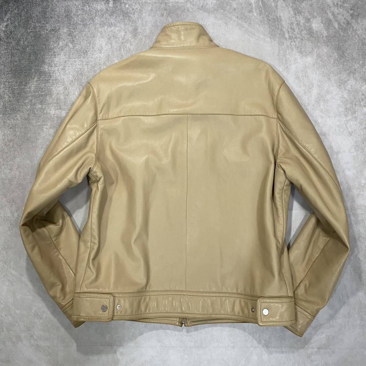 ロエベ/LOEWE】レザージャケット ブルゾン ライダース (50/XL) 羊革 