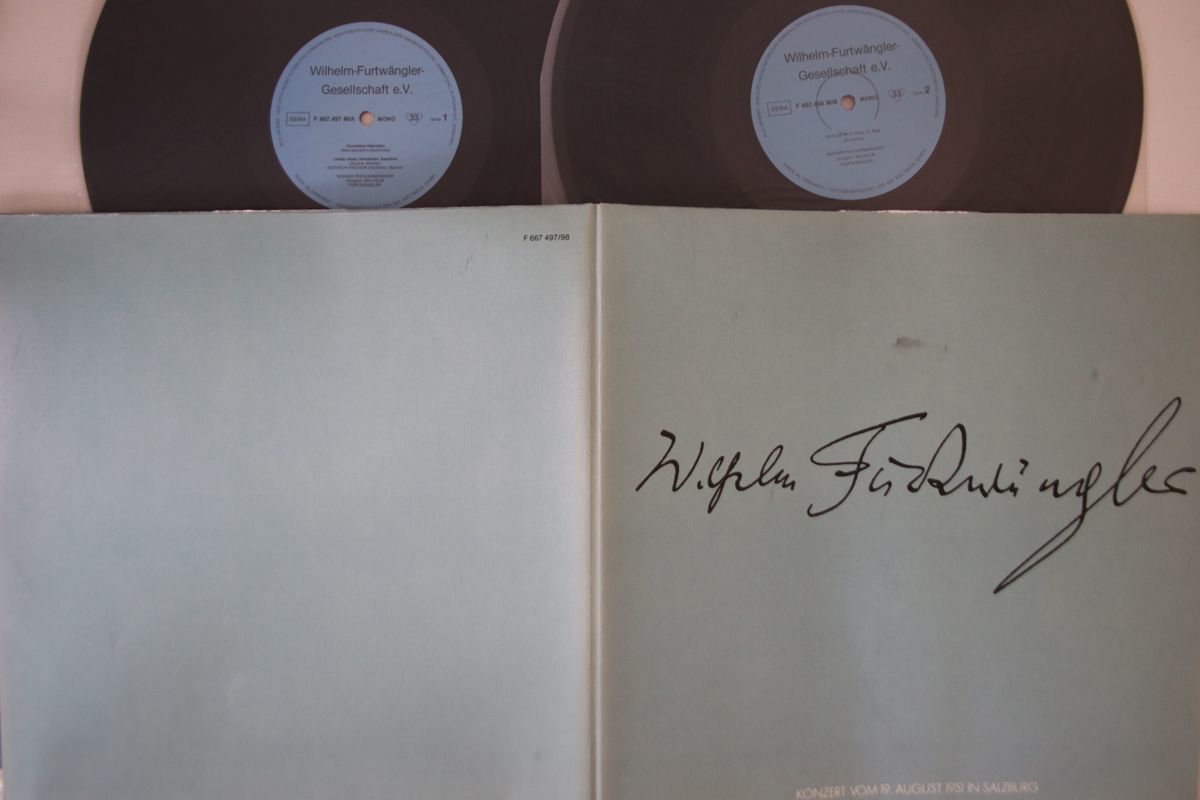 限定セール，100%新品 2LP Wilhelm Furtwangler Konzert Vom 19. August F66749798 GESELLSCHAFT Germany /00660(管弦楽)｜売買されたオークション情報、yahooの商品情報をアーカイブ公開 - オークファン 管弦楽