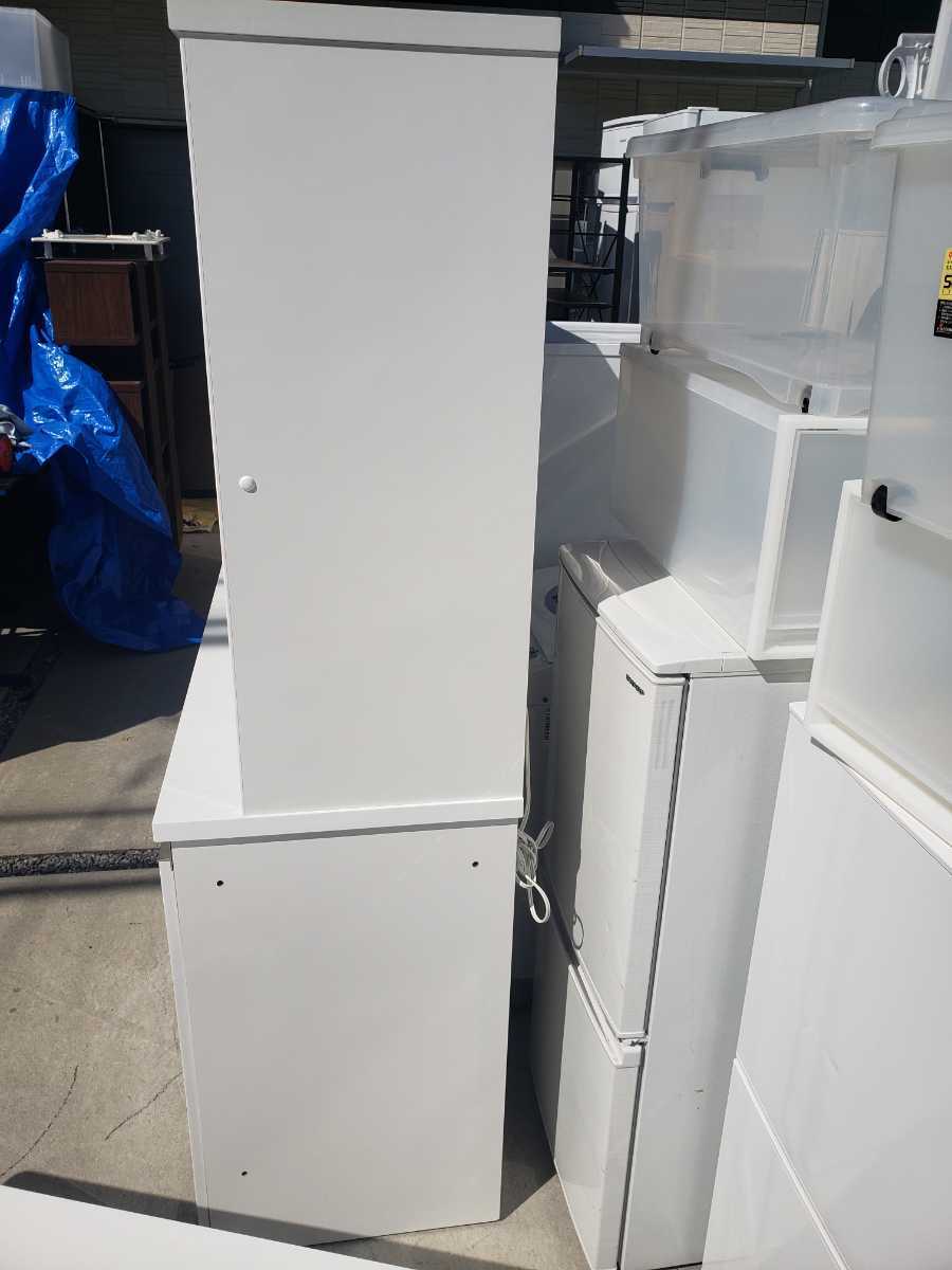 ☆極美品☆ニトリ リガーレ 食器棚 キッチンボード ホワイト 幅140cm