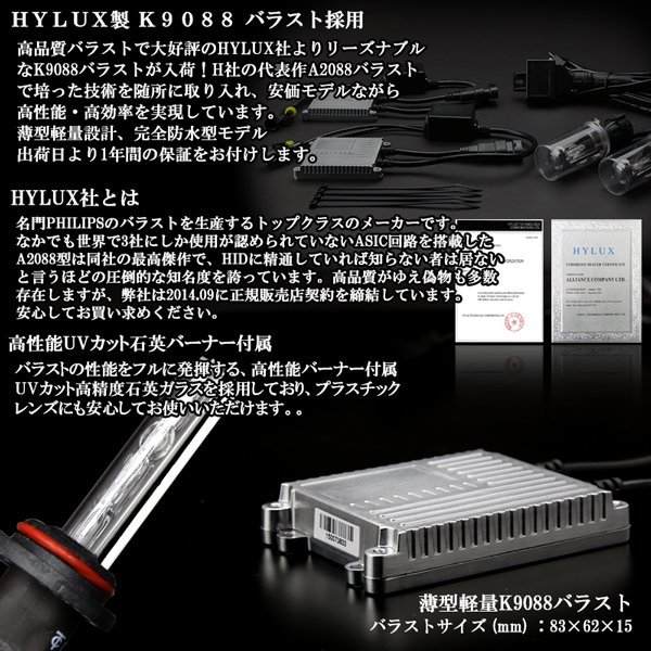 HID Hylux Canbus 35w Ballast – 2A88 HYLUX K9088 35W Kit HYLUX製 Durable Compatible, LLC HB4