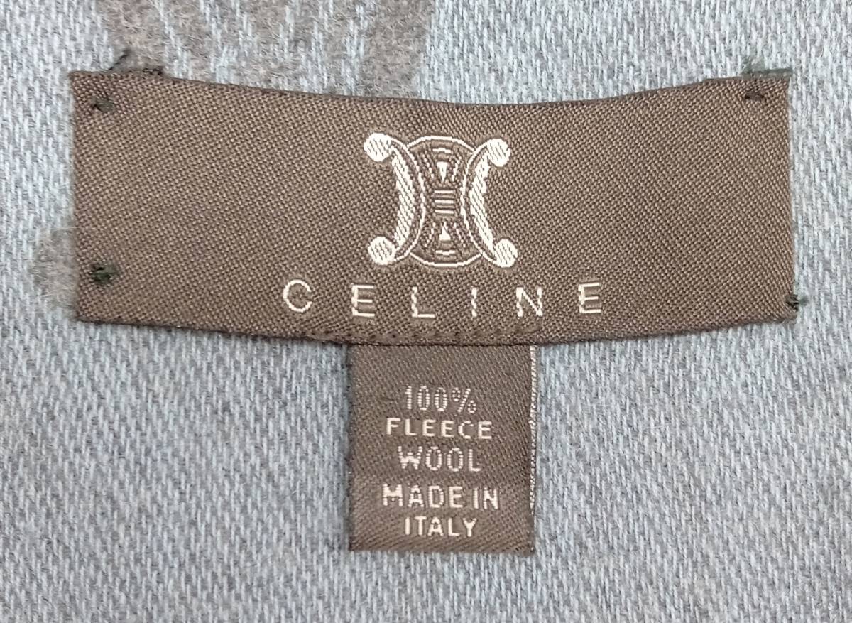 CELINE セリーヌ マフラー マカダム柄 ストール ウール CELINEウール