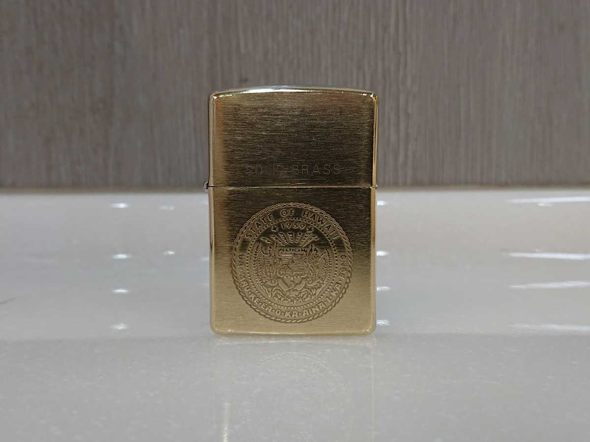○ZIPPO○SOLID BRASS○真鍮無垢 ソリッドブラス○1959○STATE OF