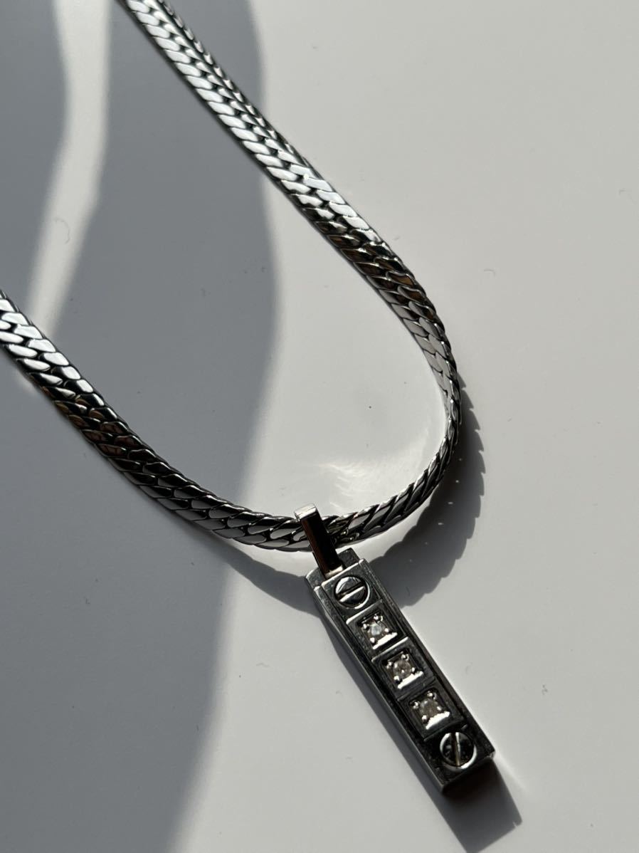 pt-in GE プラチナゲルマニュウムネックレス Pt in Ge 刻印 プラチナ ゲルマニウム ネックレス ペンダント シルバー