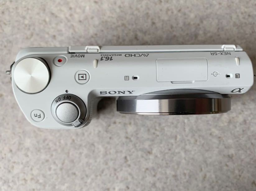 1円 送料無料 SONY ソニー α NEX-5R ホワイト 白 ボディ ミラーレス