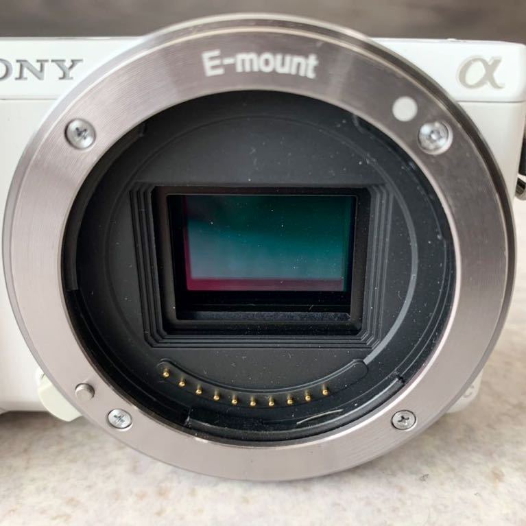 1円 送料無料 SONY ソニー α NEX-5R ホワイト 白 ボディ ミラーレス