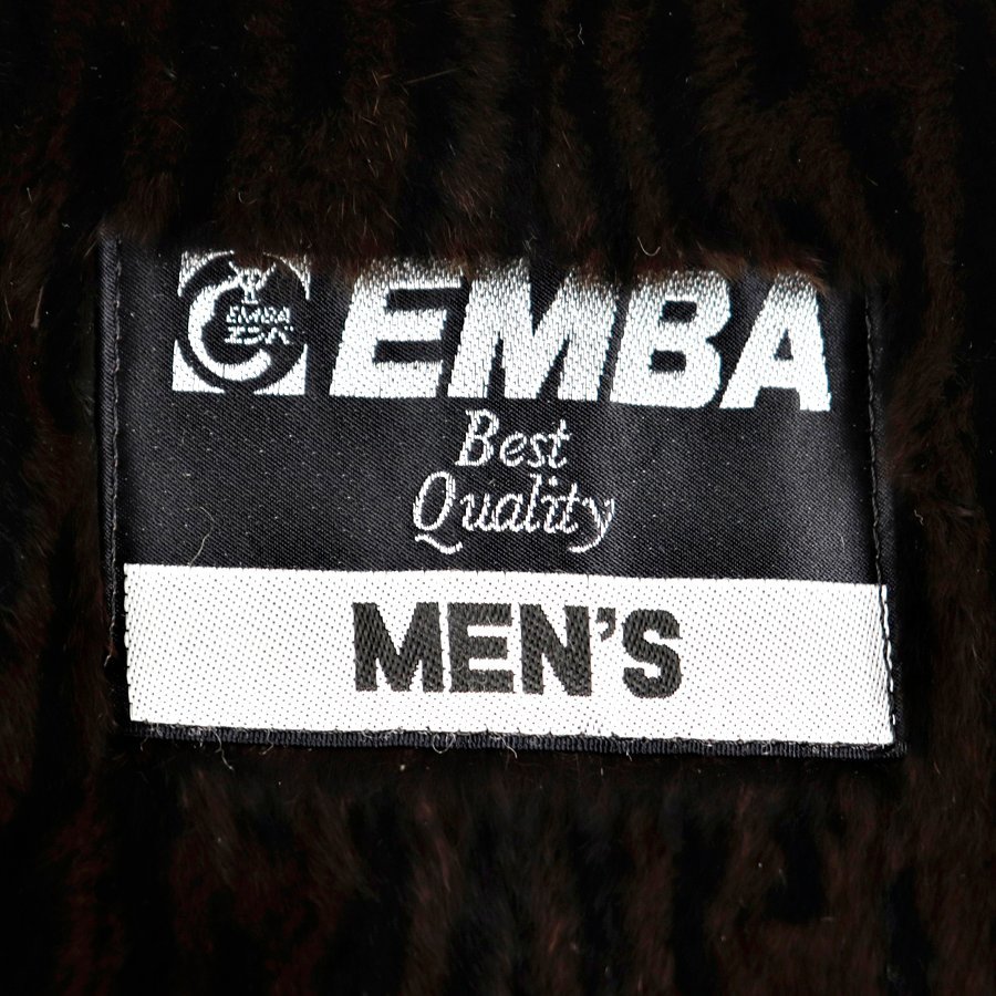 最高級！ 美品 毛皮専門 EMBA エンバ 羊革 スペインラム ウィーゼル 