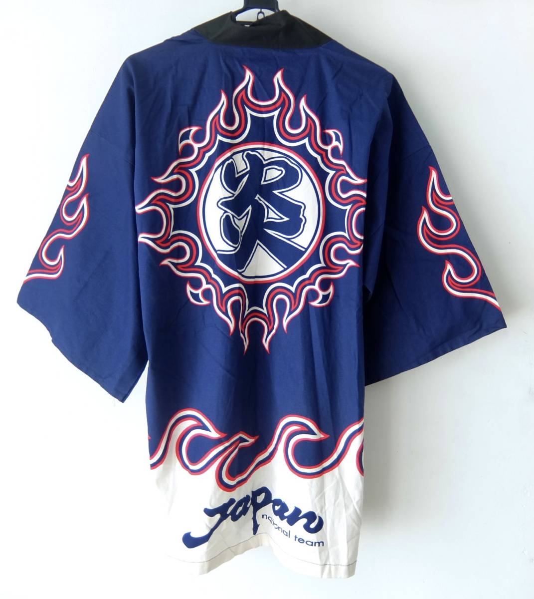 超レア 98年フランスワールドカップ サッカー 日本代表 法被 炎 即決あり！