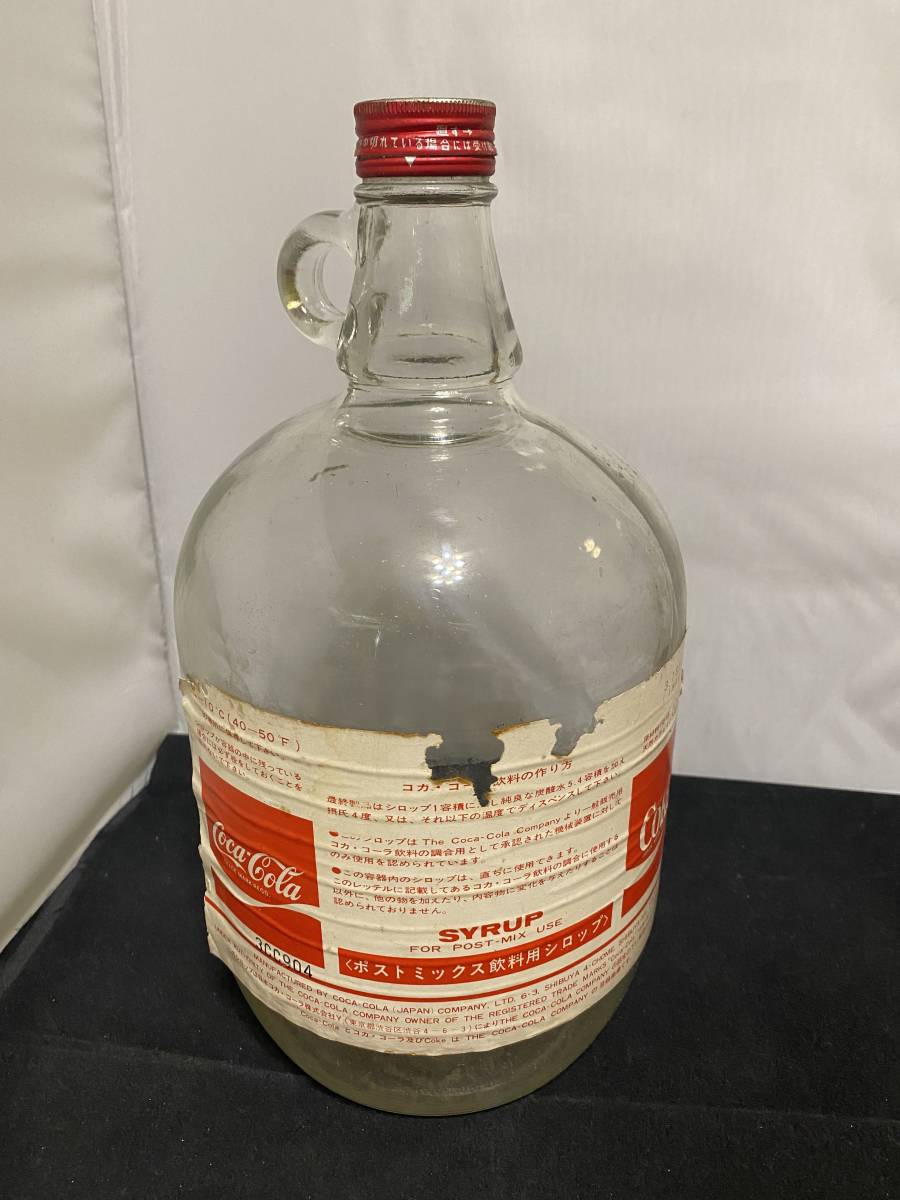 コーラ 1ガロン コカ・コーラ 1960年代原液用1ガロンボトル