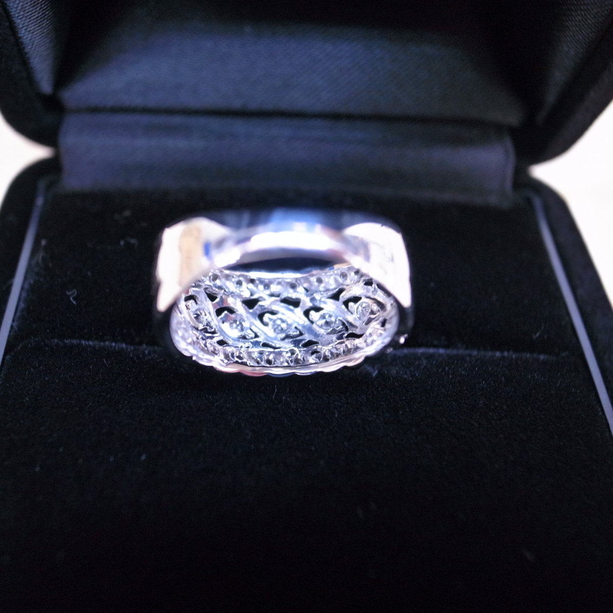 T2481【本物保証】 PT900 ダイヤ0.36ct 8号 リング 指輪 指輪