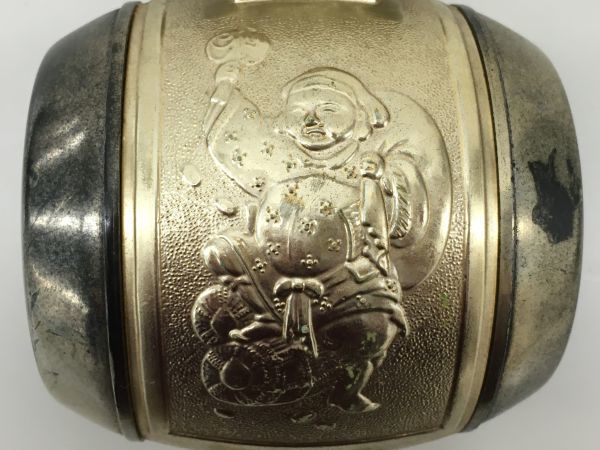 C042-H2-168 開運 福徳 打ち出の小槌 縁起物 直径18.5㎝①(銅製)｜売買
