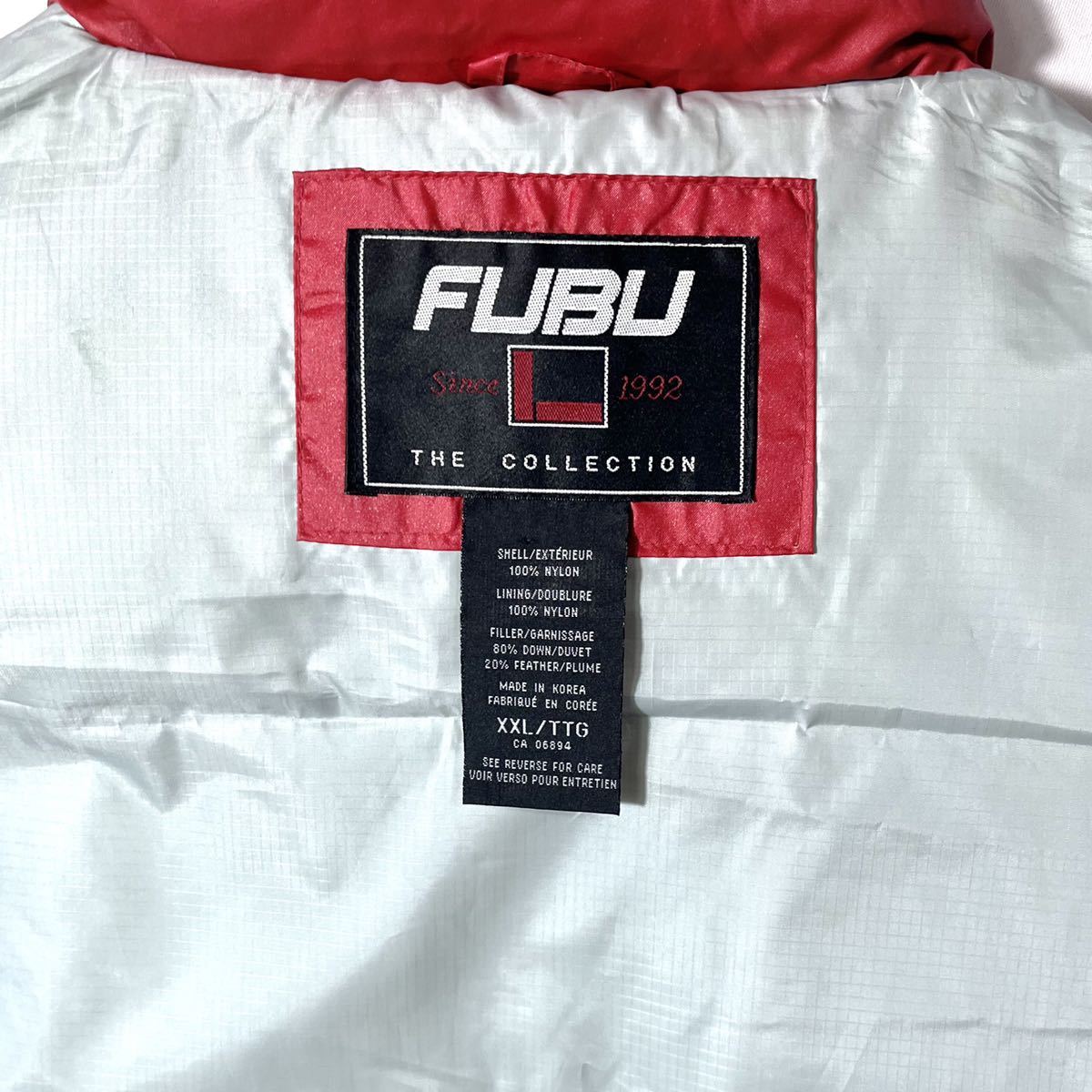 □ ビッグサイズ 90s 90年代 FUBU フブ ワンポイント 刺繍ロゴ 