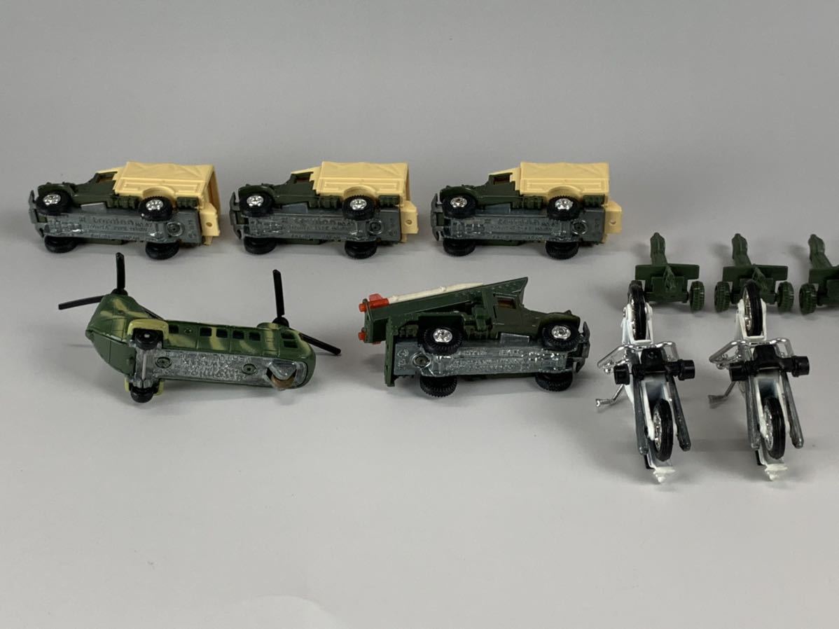 古いトミカ7台まとめ売り/TOMICA トミー TOMY 陸上自衛隊トラック