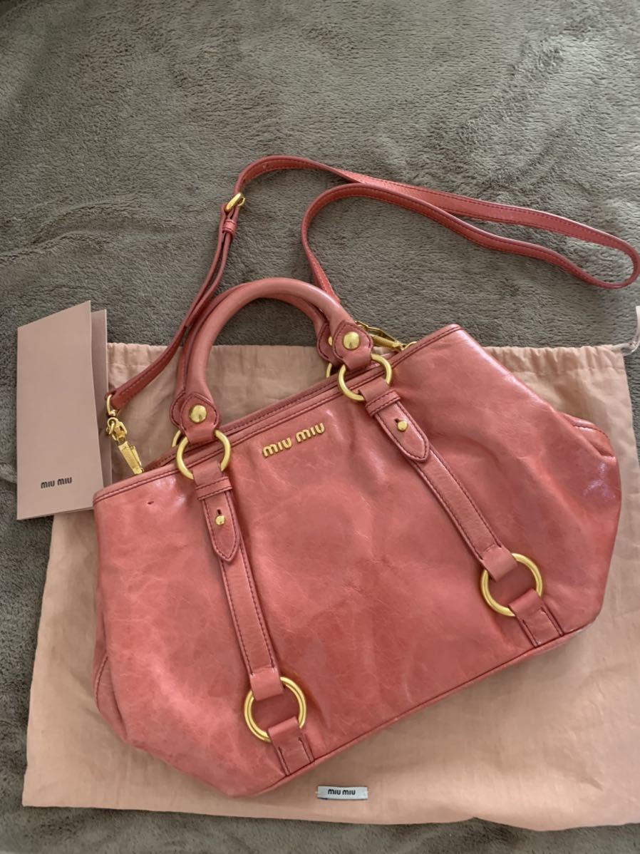 MIU MIU（バッグ ・ ピンク⁄桃色系）のフリマアイテム一覧 2way ミュウ