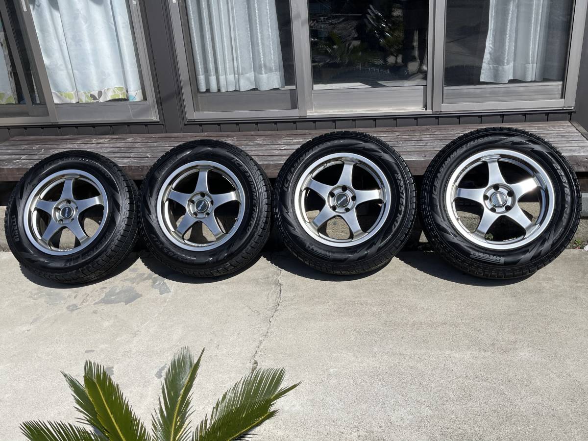 ホイル Sporsh Enkei PCD 5×114.3 17インチ 17×7J タイヤ225/65R17 ピレリ