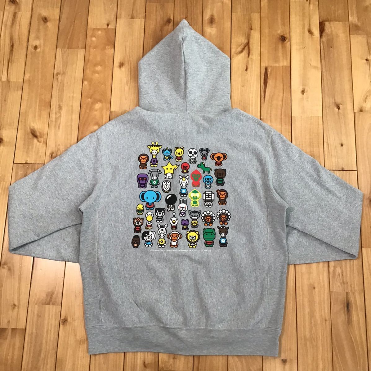 A BATHING APE エイプ フルジップ パーカー グレー XL milo 公式通販