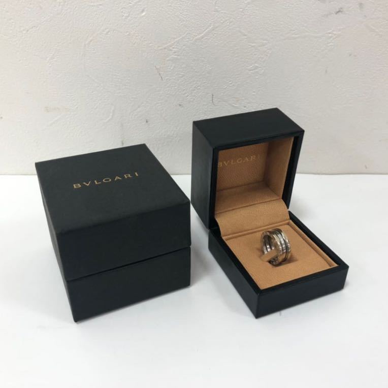△BVLGARI/ブルガリ ビーゼロワン 750 ホワイトゴールド 指輪 リング 