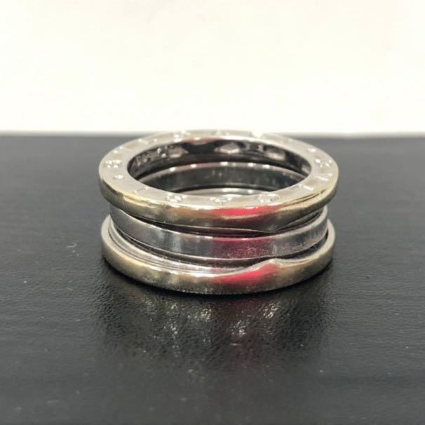 △BVLGARI/ブルガリ ビーゼロワン 750 ホワイトゴールド 指輪 リング 
