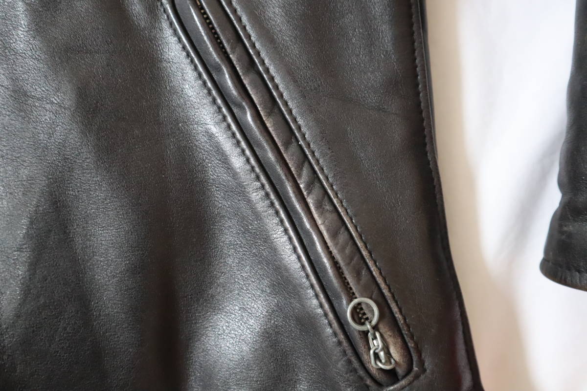 Schott ショット 152 襟付きシングルレザージャケット インナー付き 36