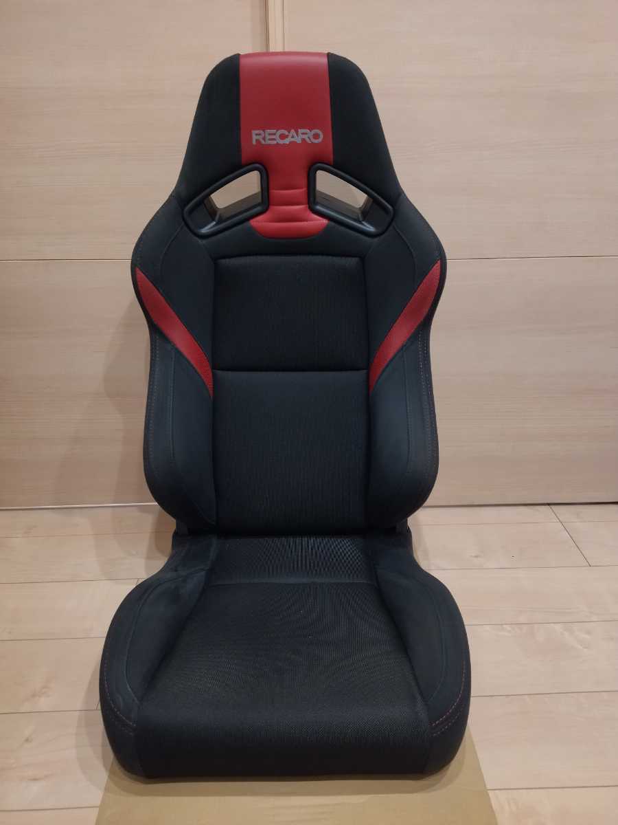 レカロ SR-7F LASSIC LT RD/RD RECARO セミバケットシート 黒 赤 