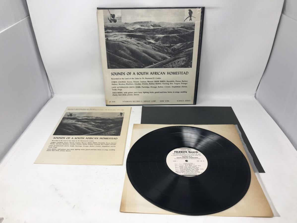  LP 米 オリジナル Folkways Sounds of a South African Homestead 自然 アフリカ音楽 field recording FX6151 N5074(その他)｜売買されたオークション情報、yahooの商品情報をアーカイブ公開 - オークファン その他