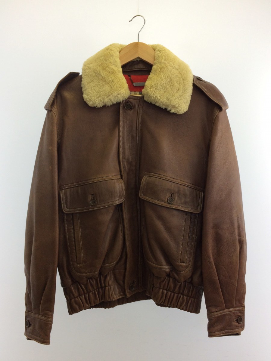  Aquascutum A-2/フライトジャケット/38/レザー/BRW(Mサイズ)｜売買されたオークション情報、yahooの商品情報をアーカイブ公開 - オークファン Mサイズ