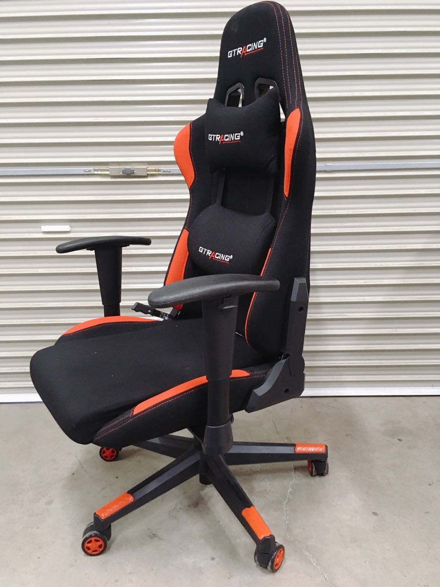 中古 GT RACING ゲーミングチェア オフィスチェア デスクチェア ゲーム