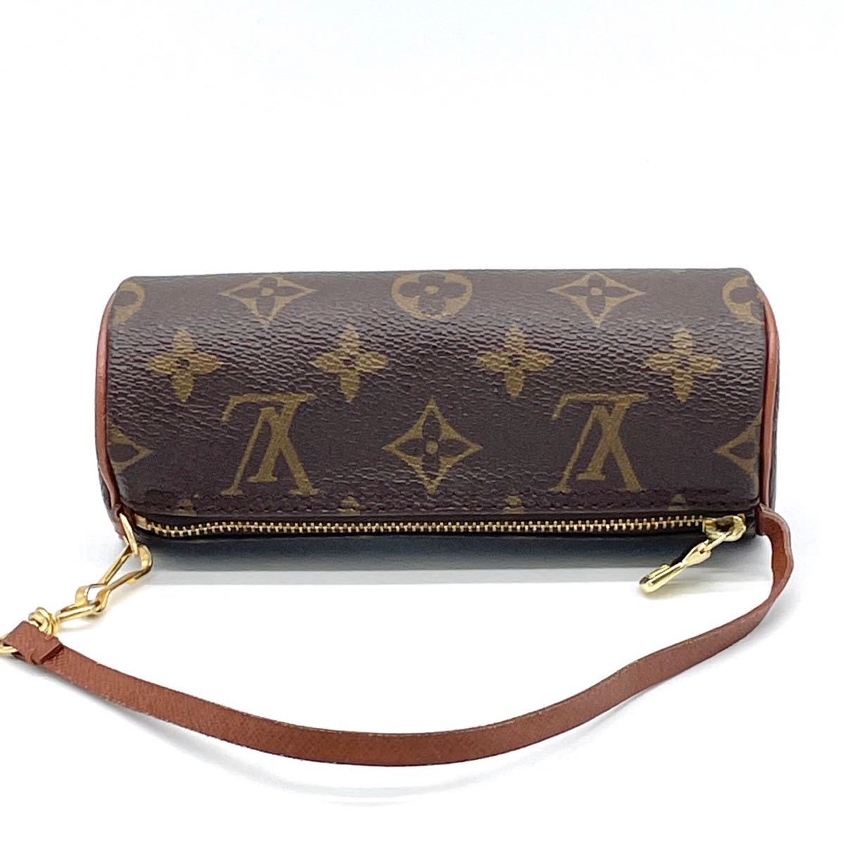 1円 極美品 LOUIS VUITTON ルイヴィトン モノグラム パピヨン30 筒型 