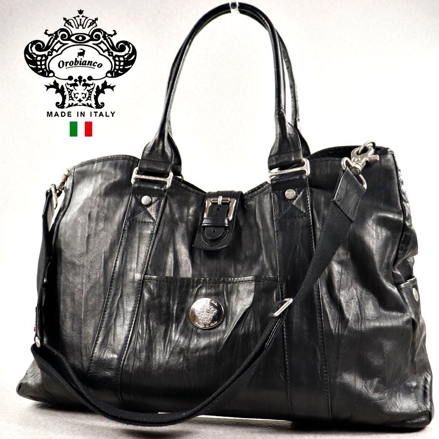 相場価格￥77,000- 美品 イタリア製 Orobianco オロビアンコ 牛革 