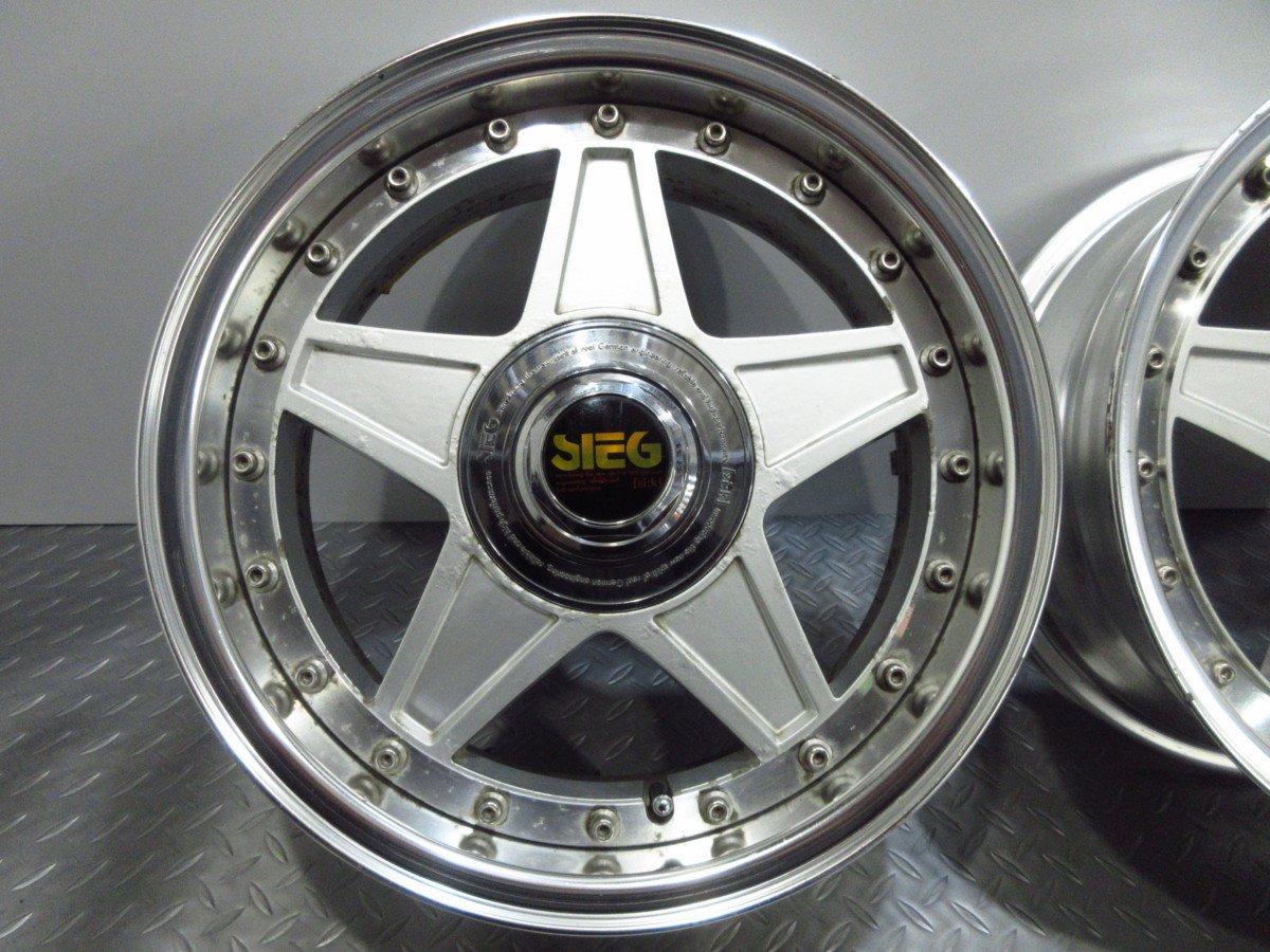 旧車/絶版車☆ブリヂストン SIEG 5S 2ピース 15インチ 6.5J+23 PCD114