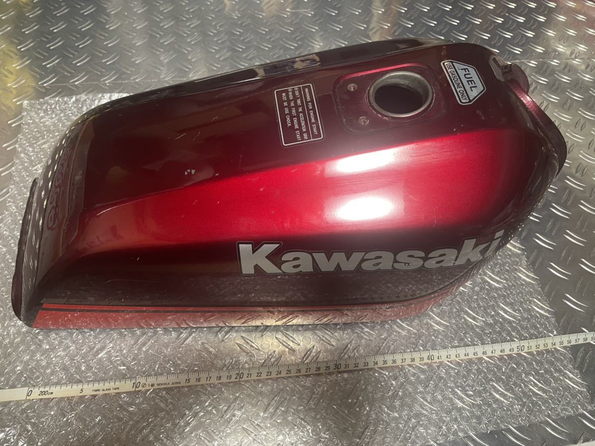 車種不明 昭和 当時物 旧車 Kawasaki 空冷 カワサキ 純正 タンク