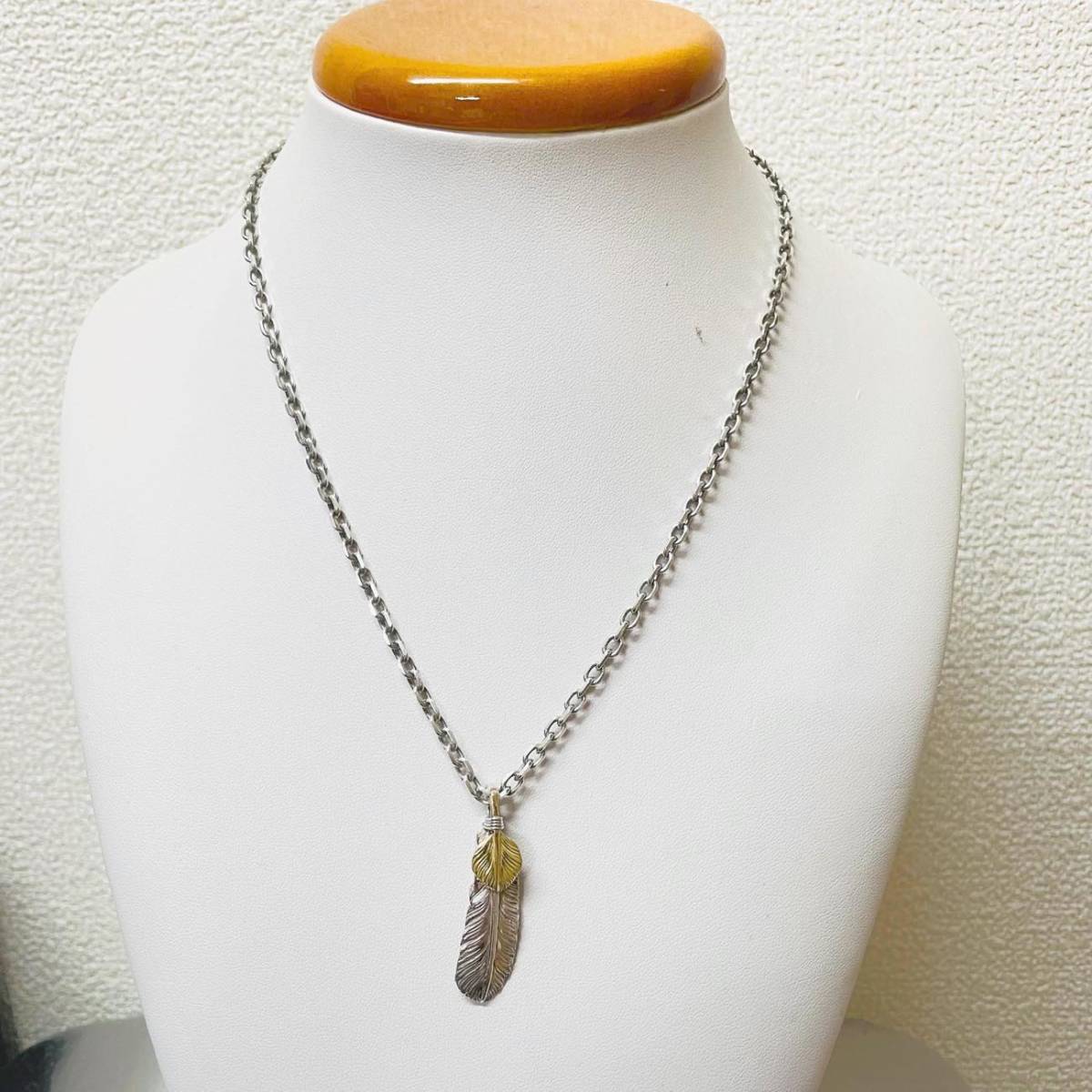 アリゾナフリーダム T-51e(40mm) K18 上金ハートフェザーペンダント  